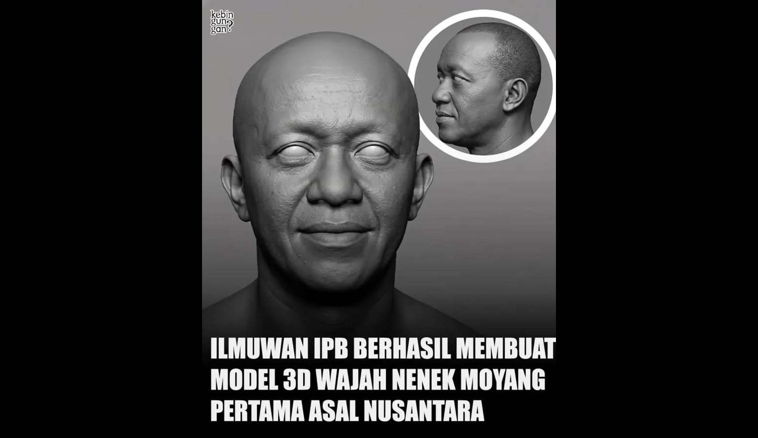 Viral Klaim IPB Rekonstruksi Wajah Nenek Moyang Nusantara, Begini Fakta Sebenarnya